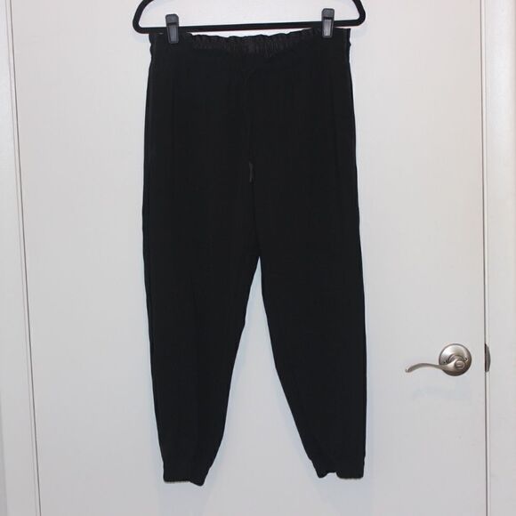 Athleta Black High Waisted Joggers Pants Women 6P - Picture 2 of 12